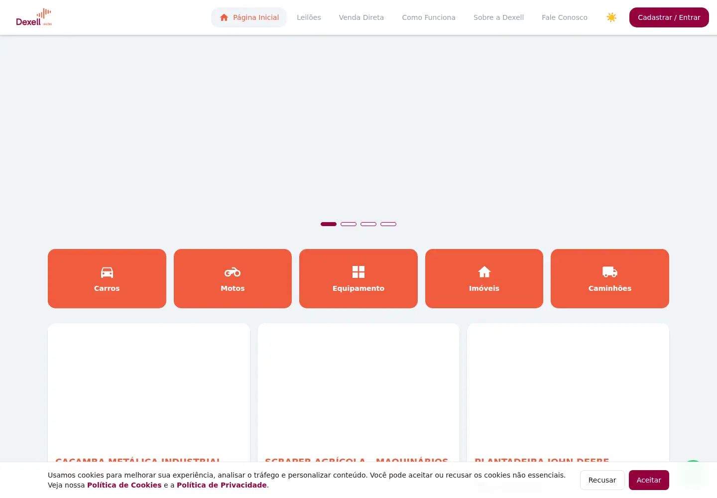 Screenshot of dexell.com.br