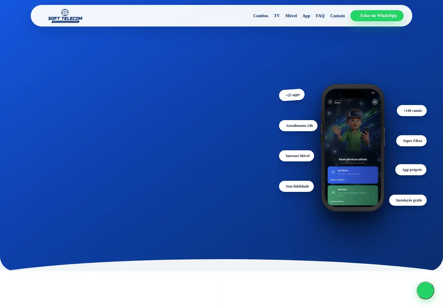 Captured homepage of softtelecom.net.br in the current scan