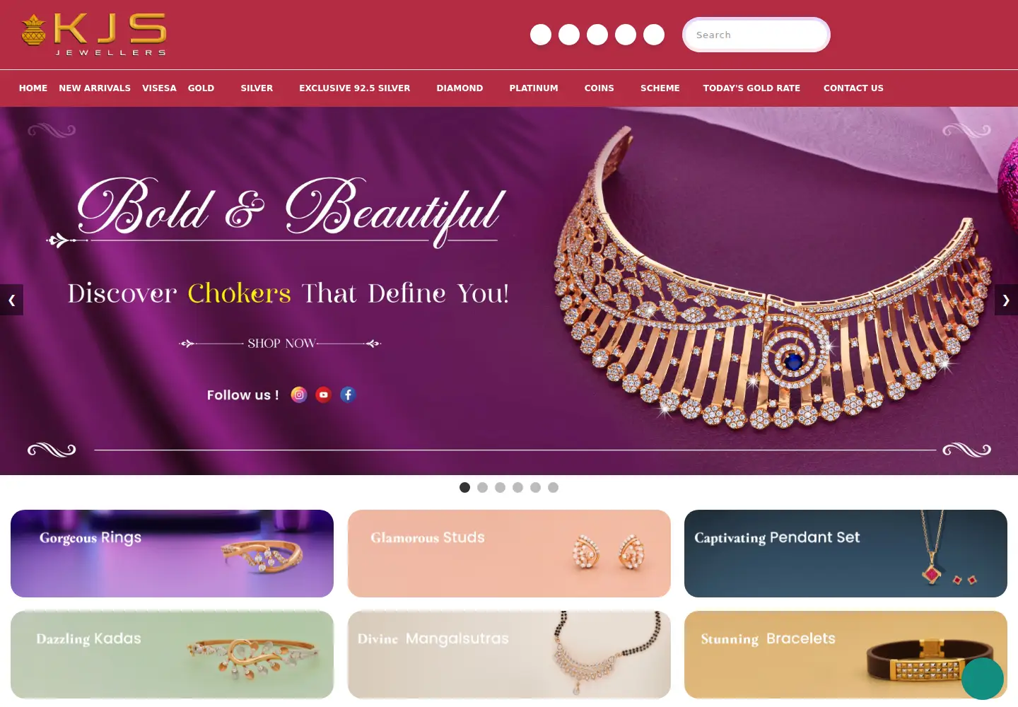Screenshot of kjsjewellers.com
