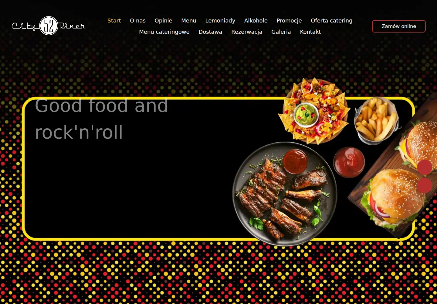 Screenshot of 52citydiner.pl