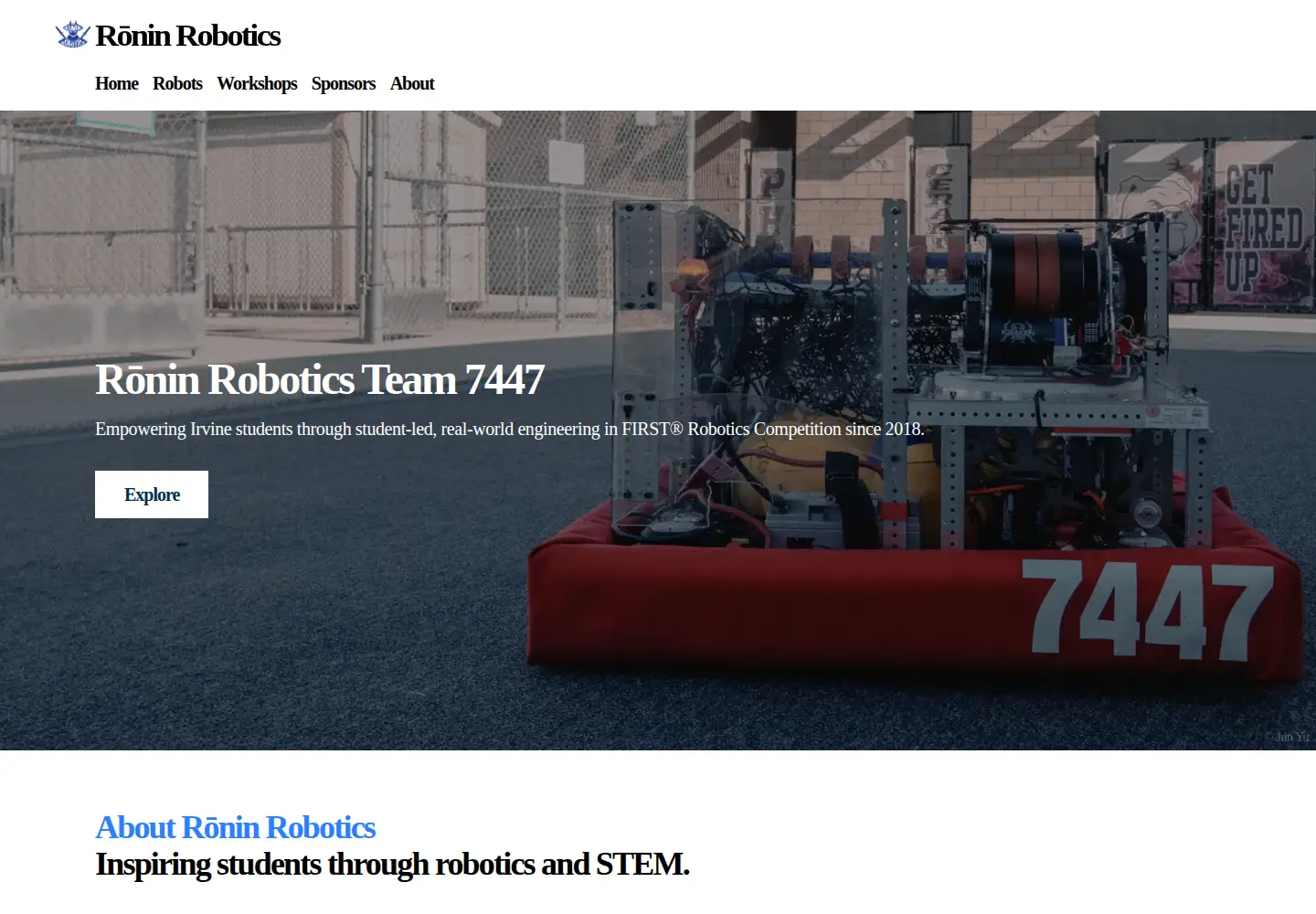 Captured homepage of 7447.team in the current scan