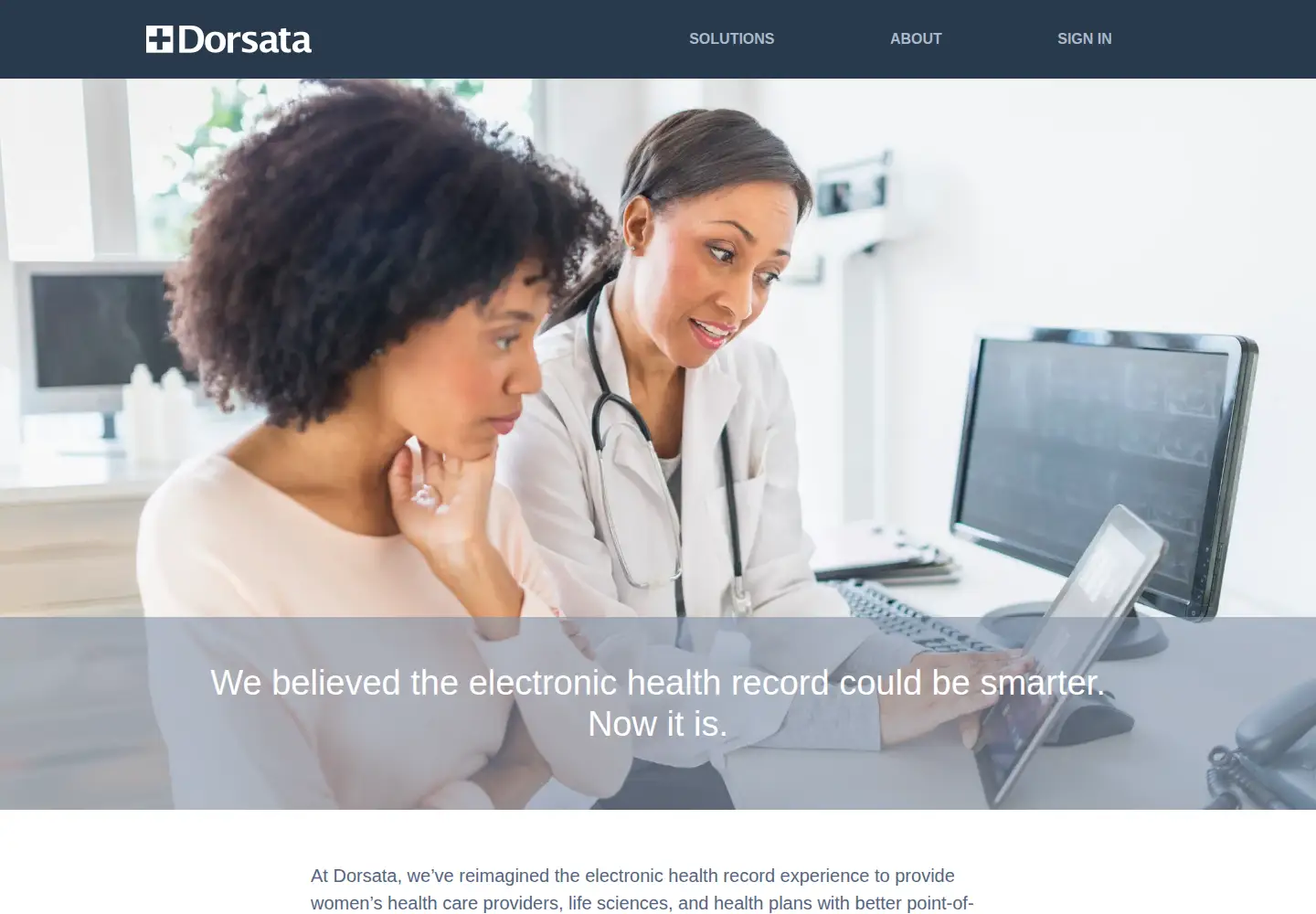 Screenshot of dorsata.com