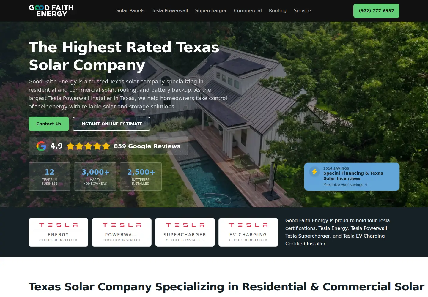 Screenshot of goodfaithenergy.com