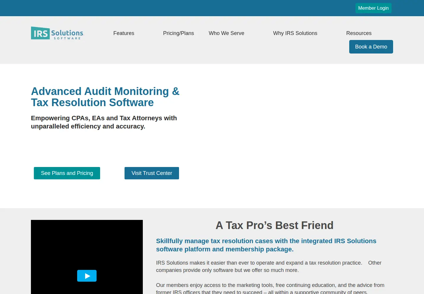Screenshot of irssolutions.com