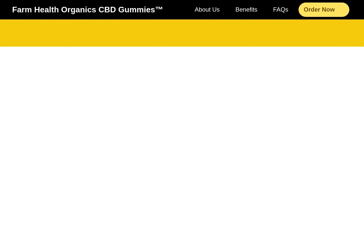 Captured homepage of farmhealthorganicscbdgummies.com in the current scan