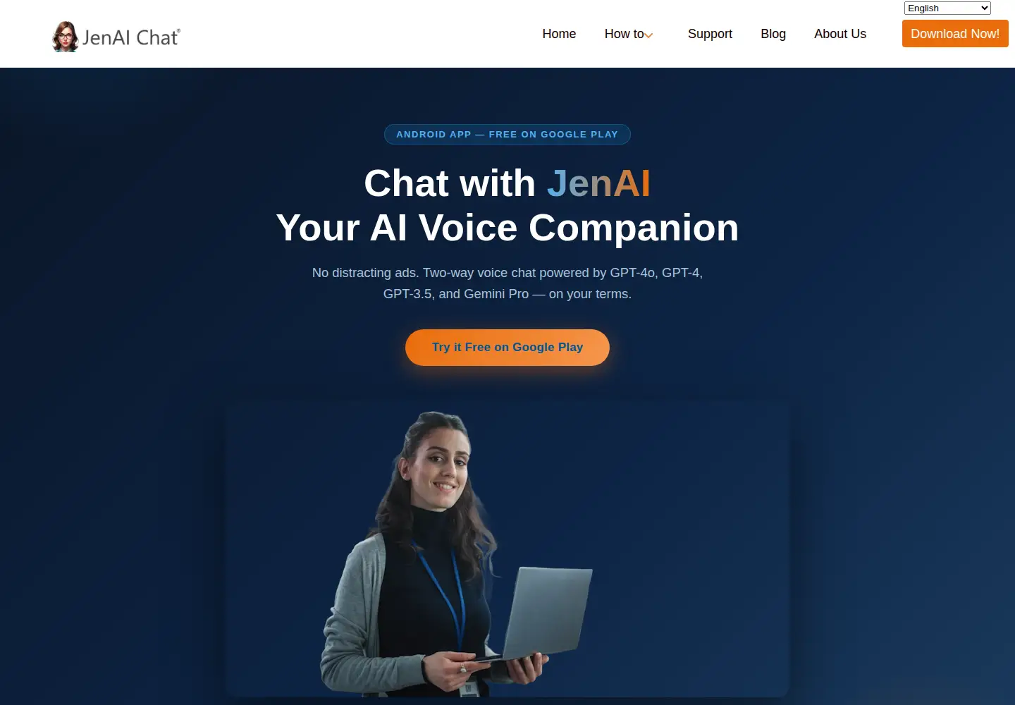 Screenshot of jenaichat.com