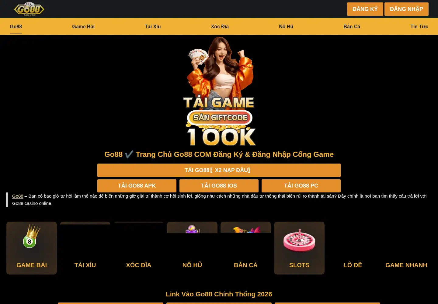 Screenshot of go8838.com