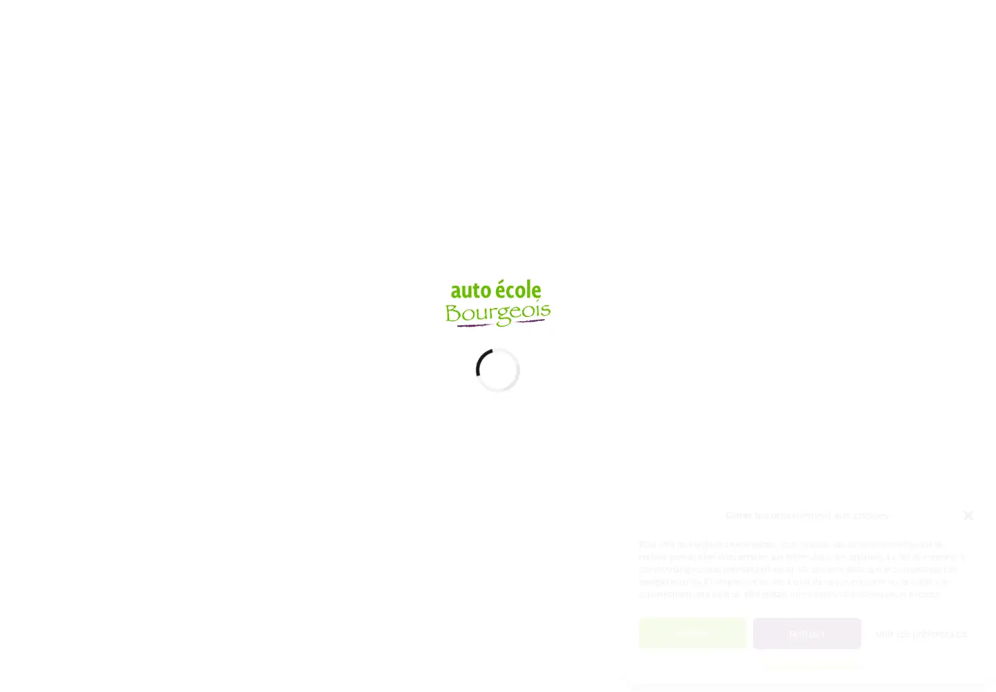 Screenshot of autoecolebourgeois.com