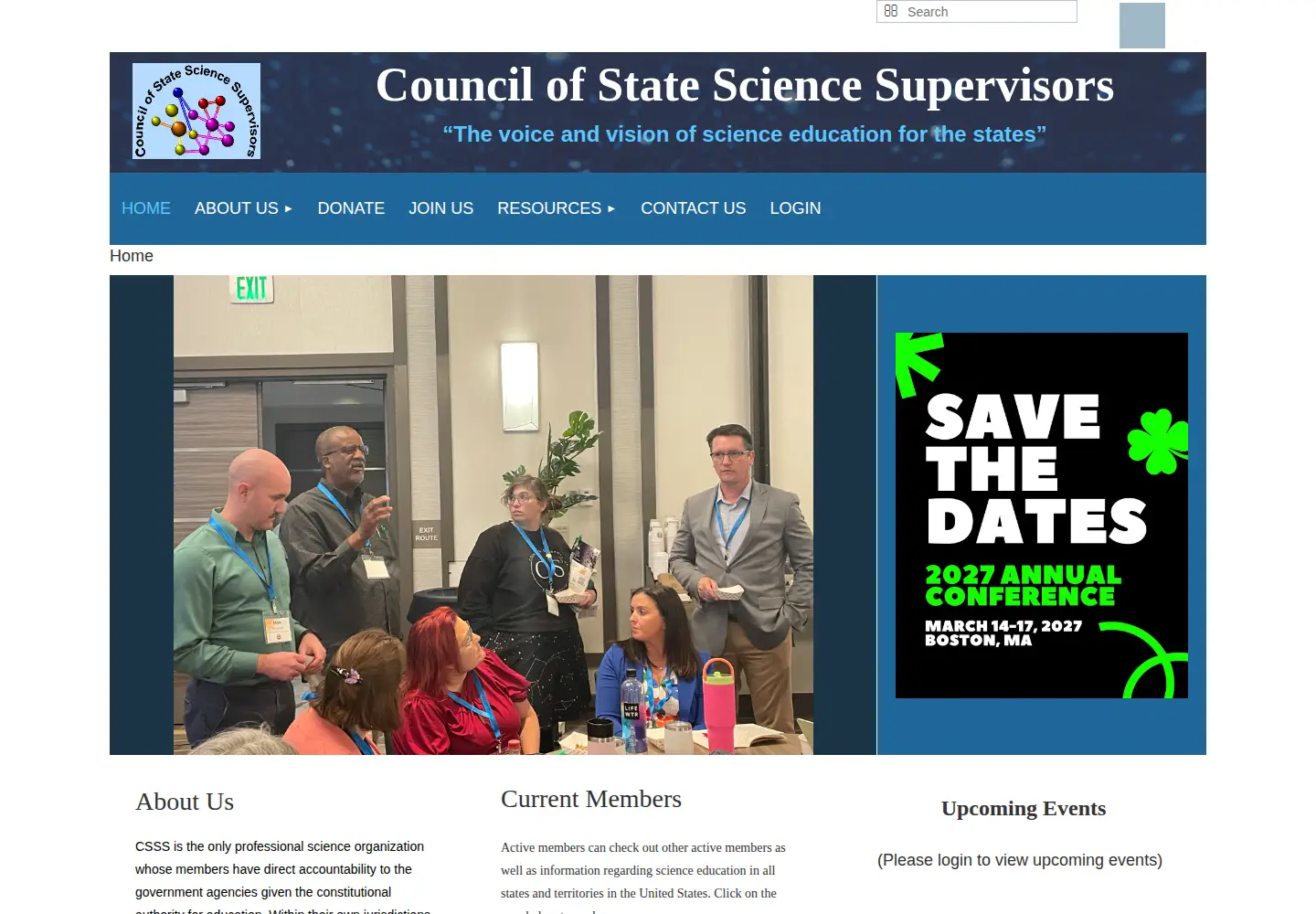 Screenshot of cosss.org