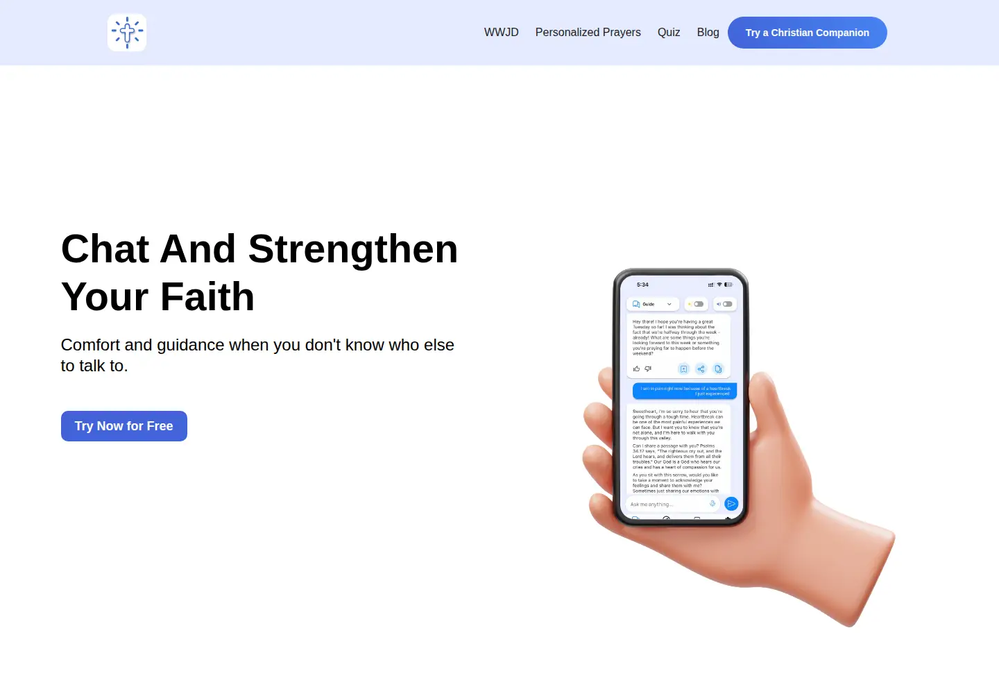 Captured homepage of chatholybible.com in the current scan
