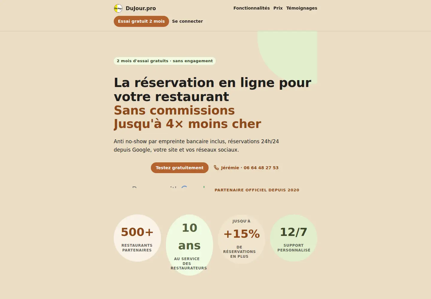 Screenshot of dujour.pro