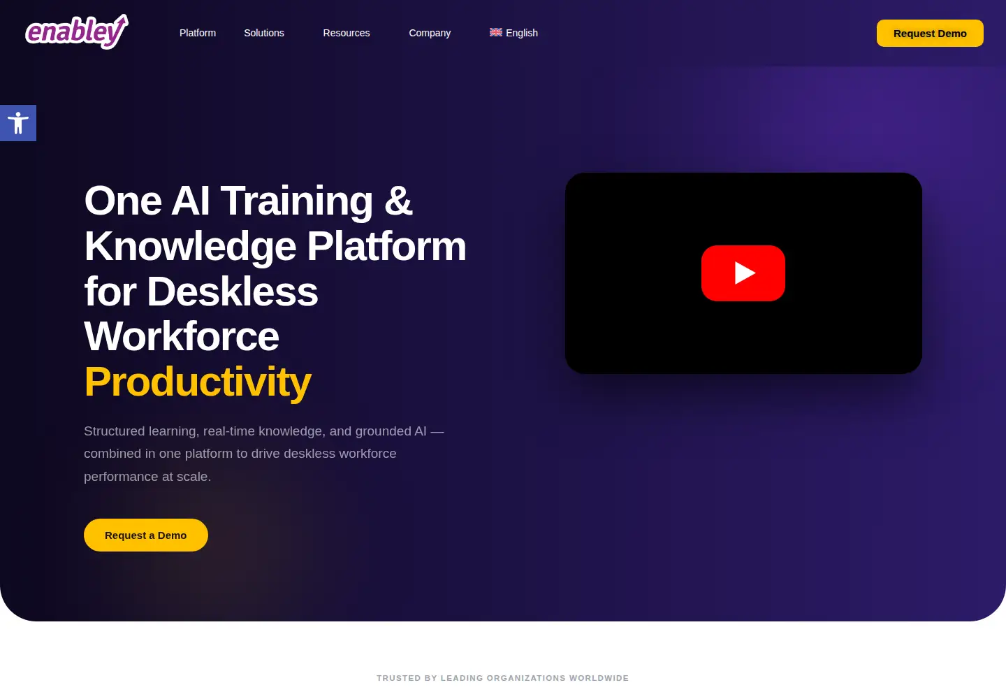 Screenshot of enabley.io