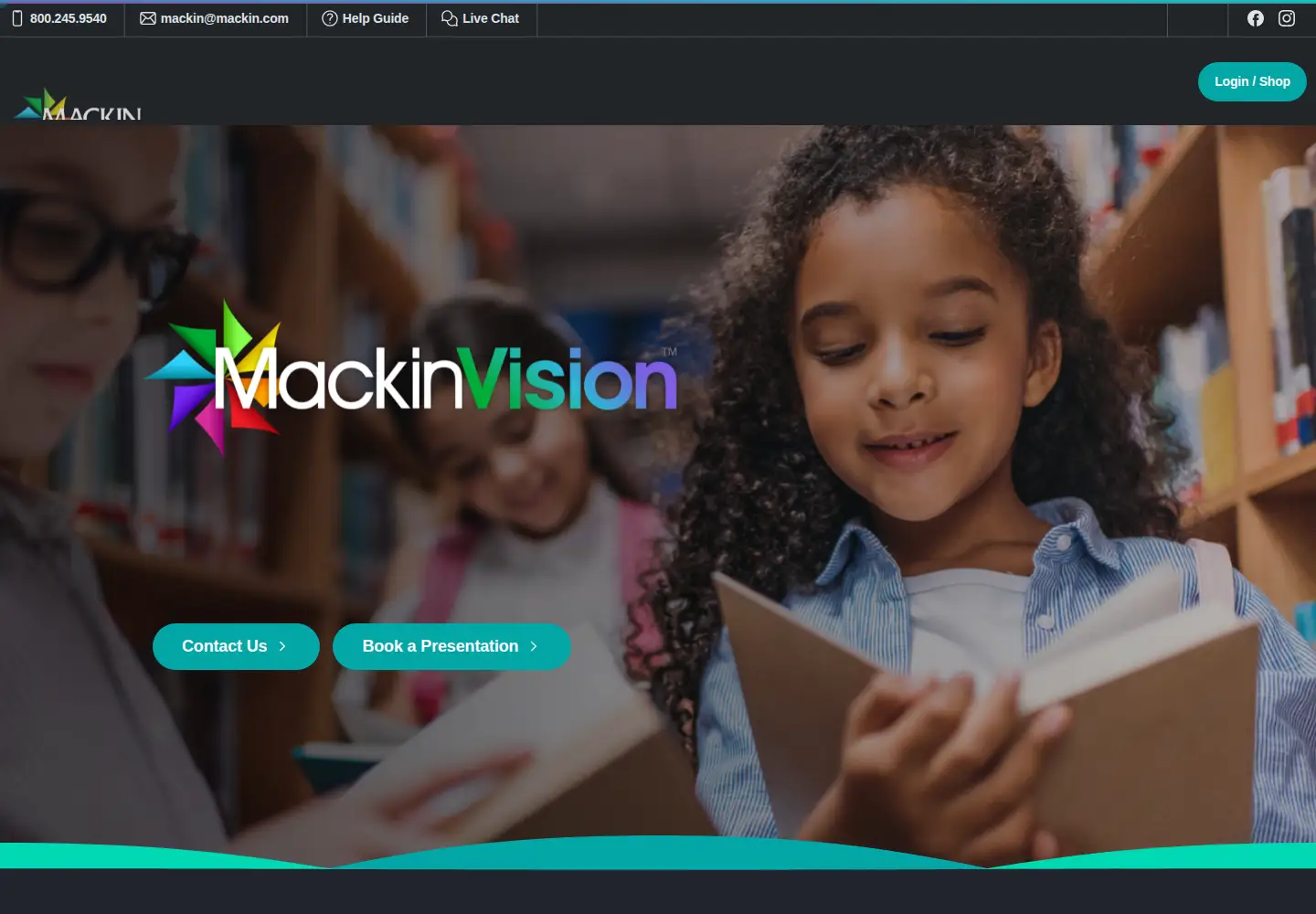 Screenshot of mackinvision.com