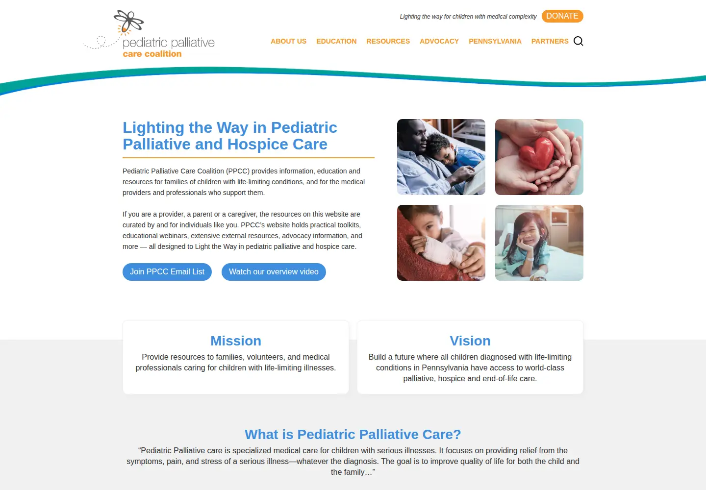 Screenshot of ppcc-pa.org