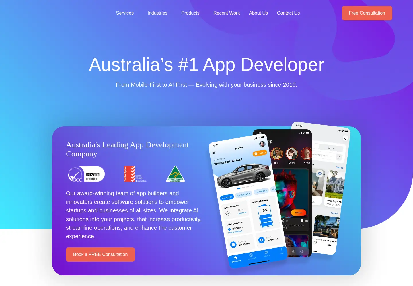 Screenshot of elegantmedia.com.au