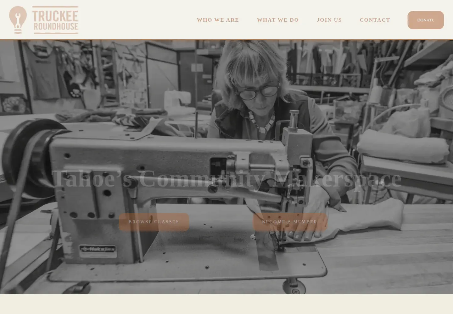 Screenshot of truckeeroundhouse.org