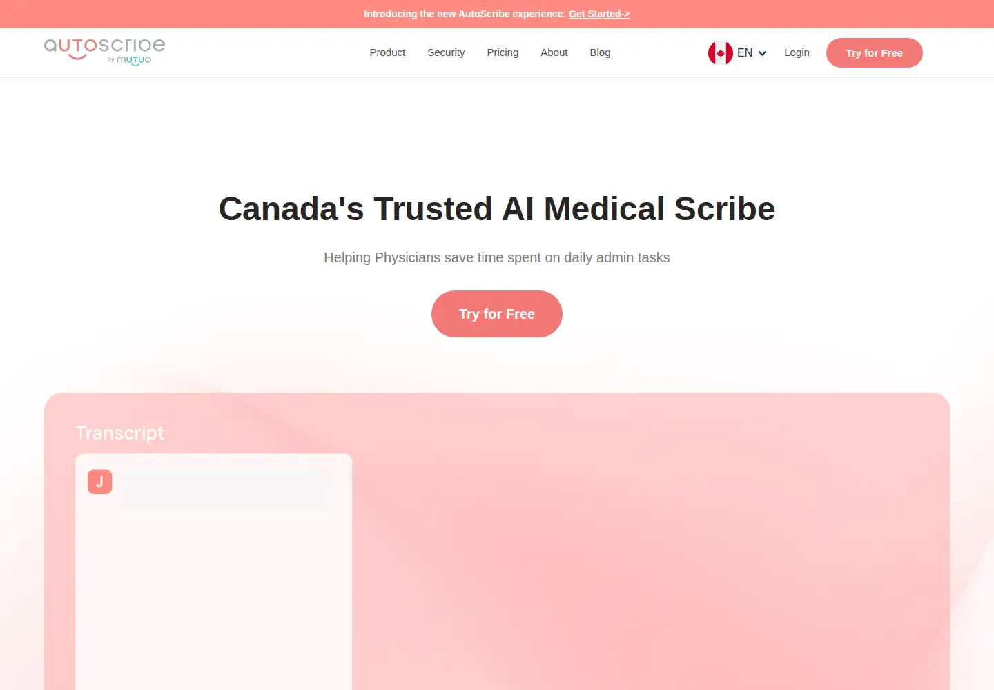 Captured homepage of mutuohealth.com in the current scan