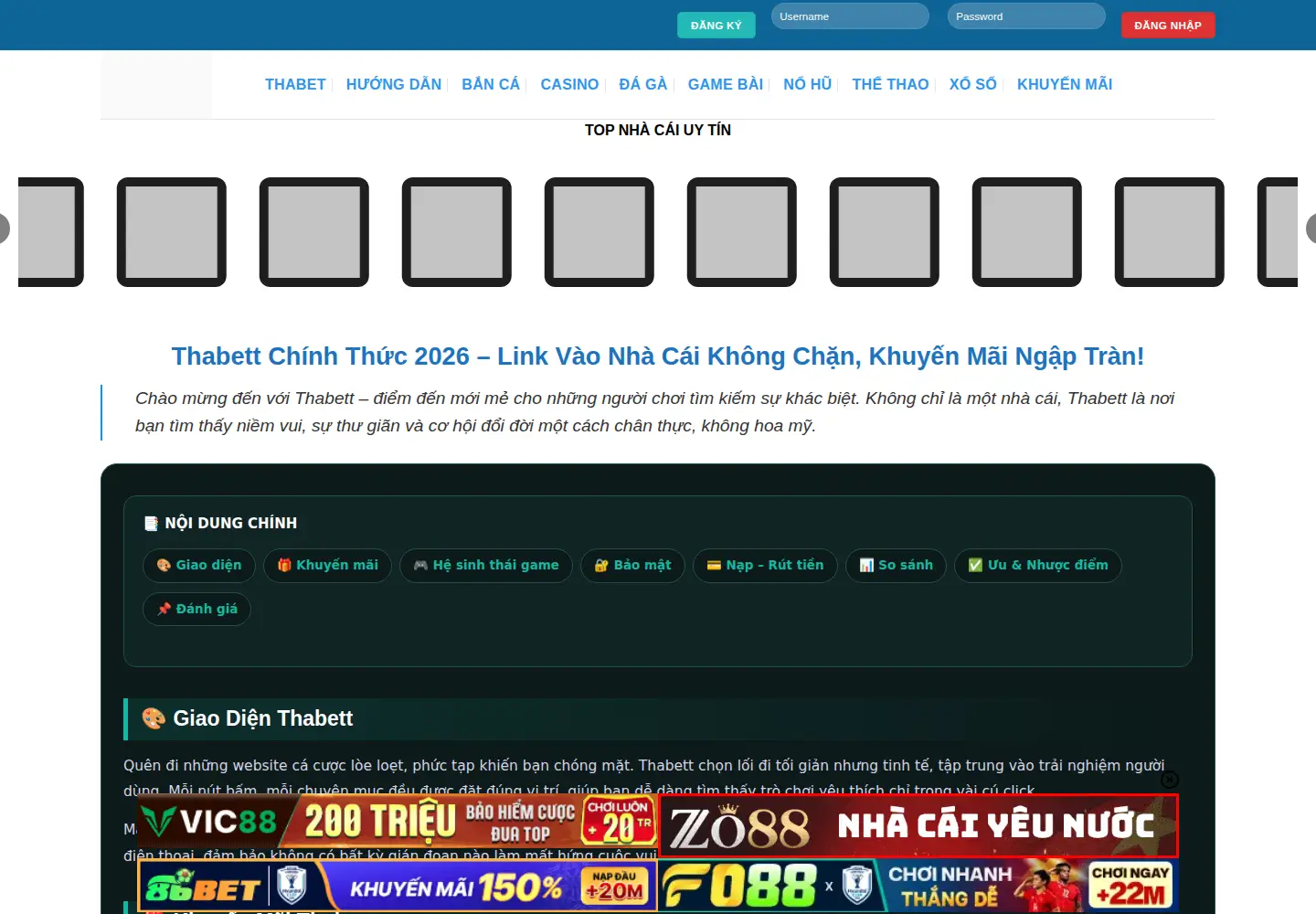 Screenshot of thabett.diy