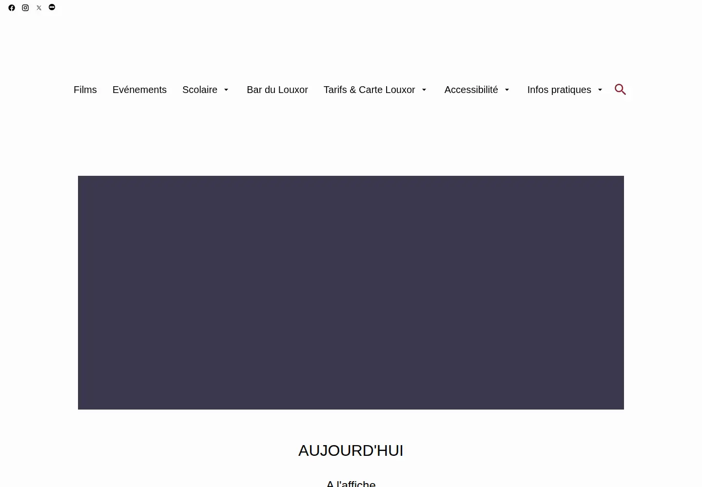Screenshot of cinemalouxor.fr