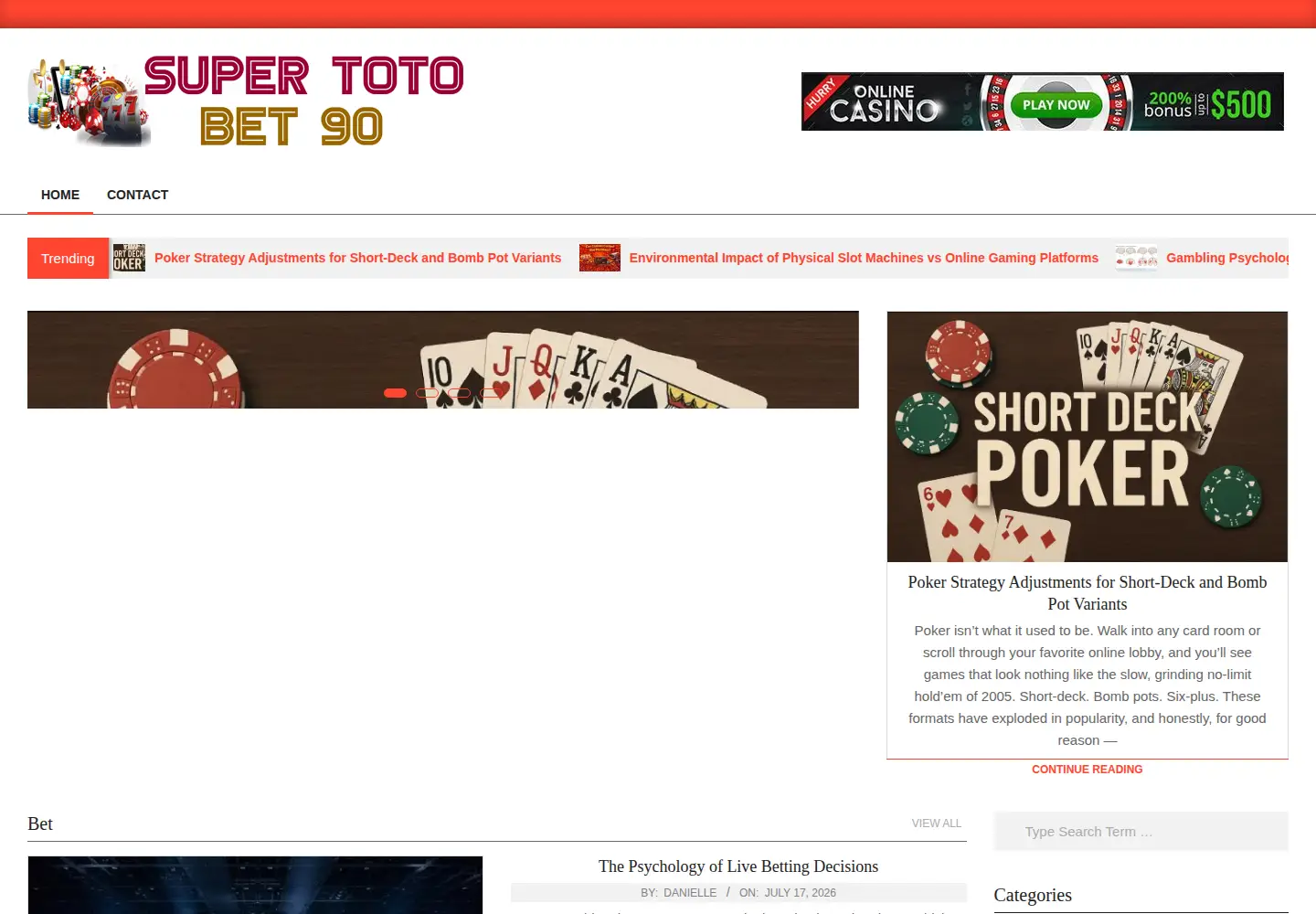 Screenshot of supertotobet90.com
