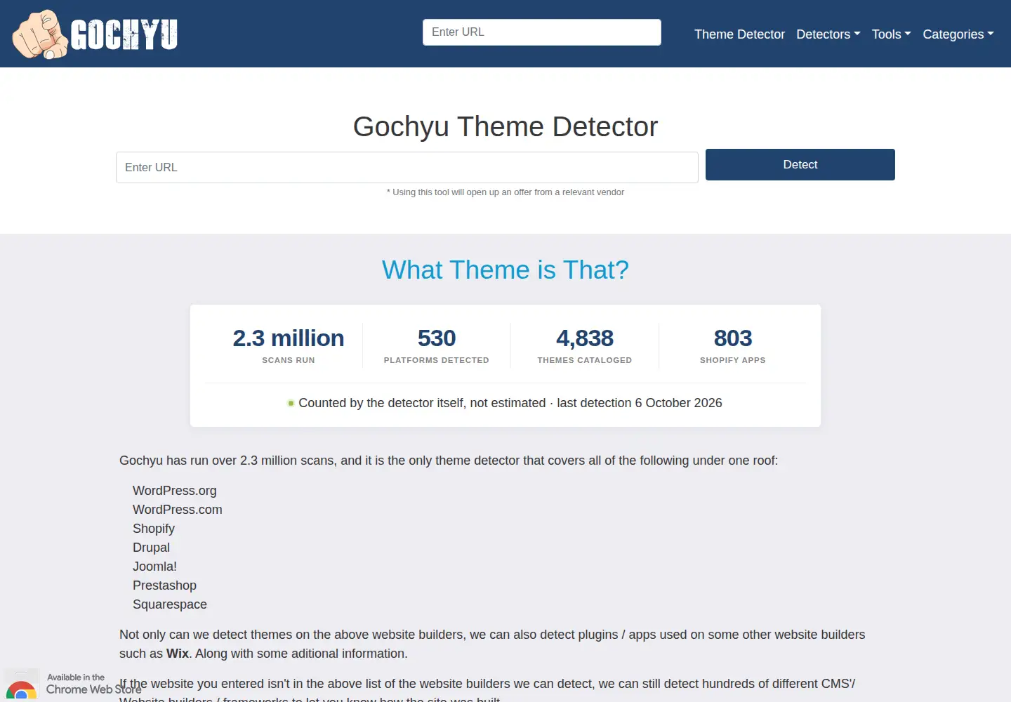Screenshot of gochyu.com