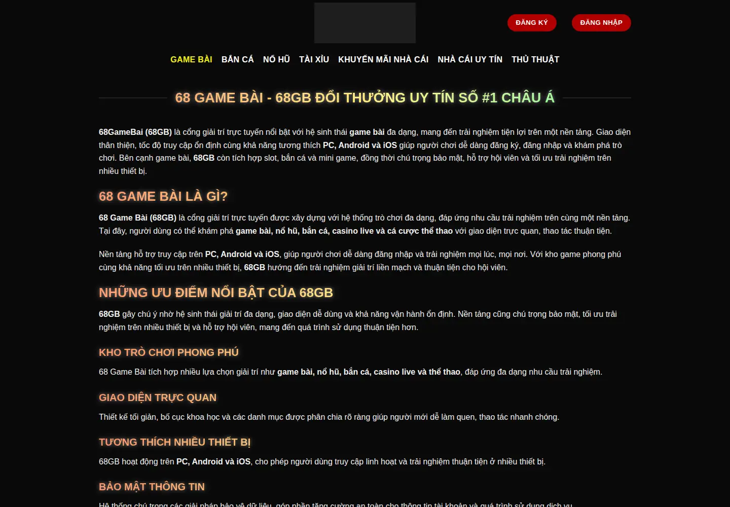 Screenshot of gamebai.locker