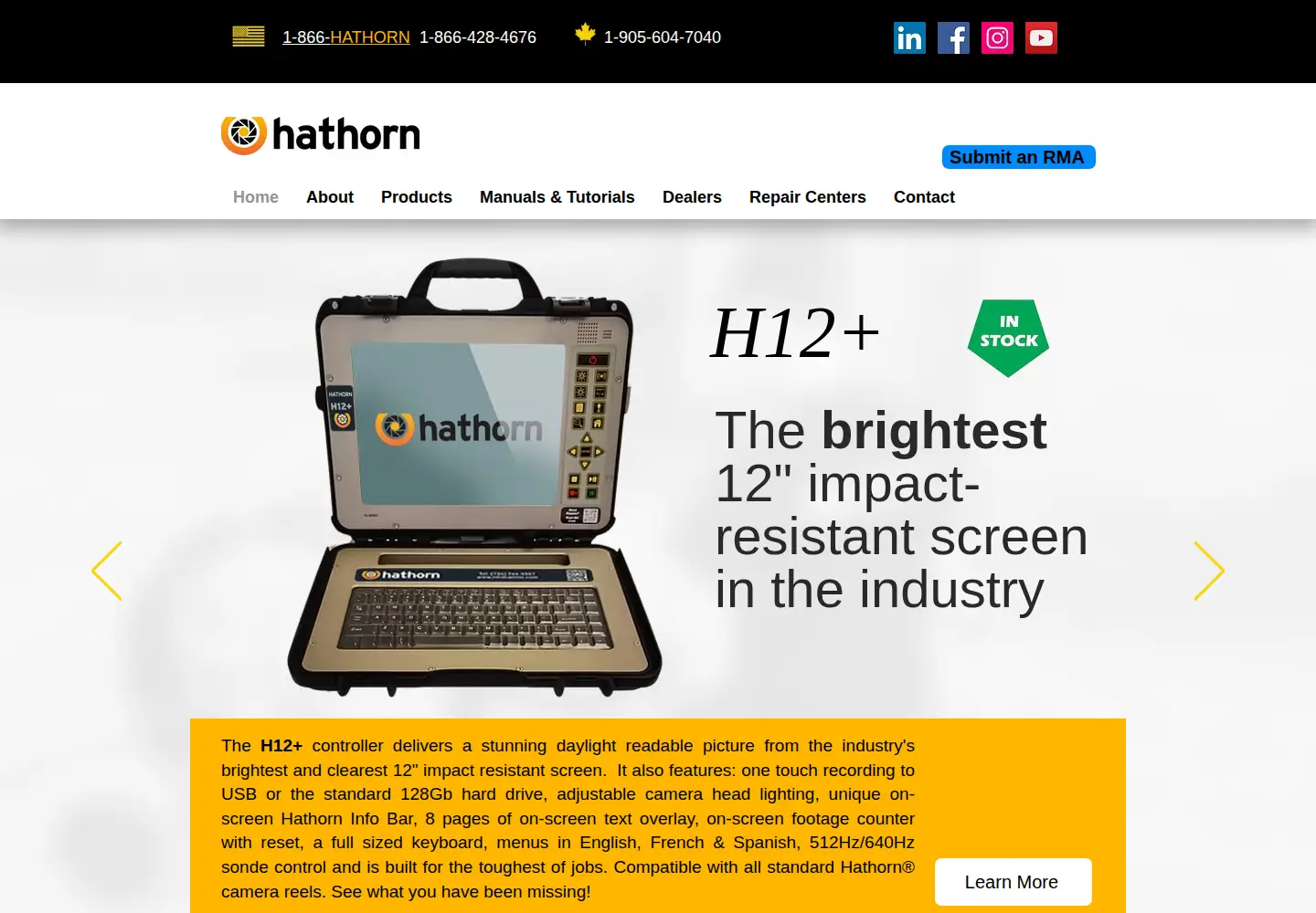 Screenshot of hathorncorp.com