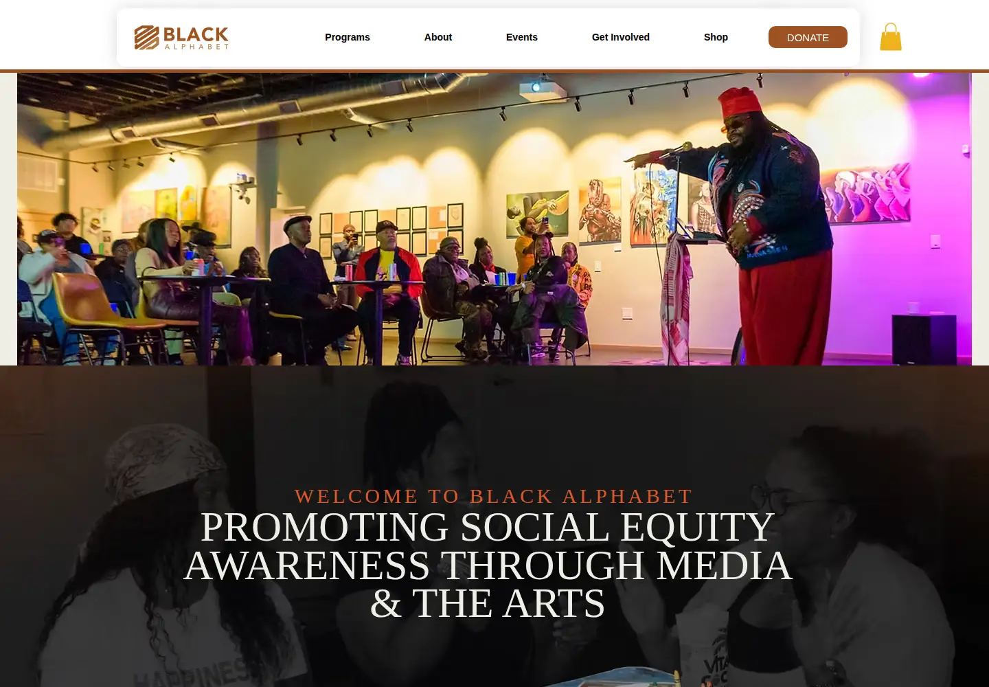 Screenshot of blackalphabet.org