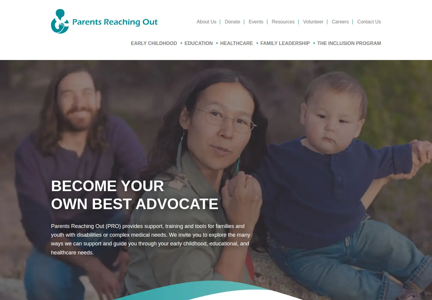 Screenshot of parentsreachingout.org