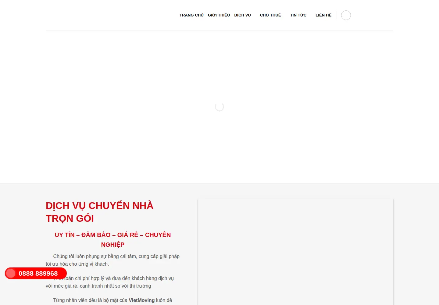 Screenshot of dichvuchuyennhatrongoi.org