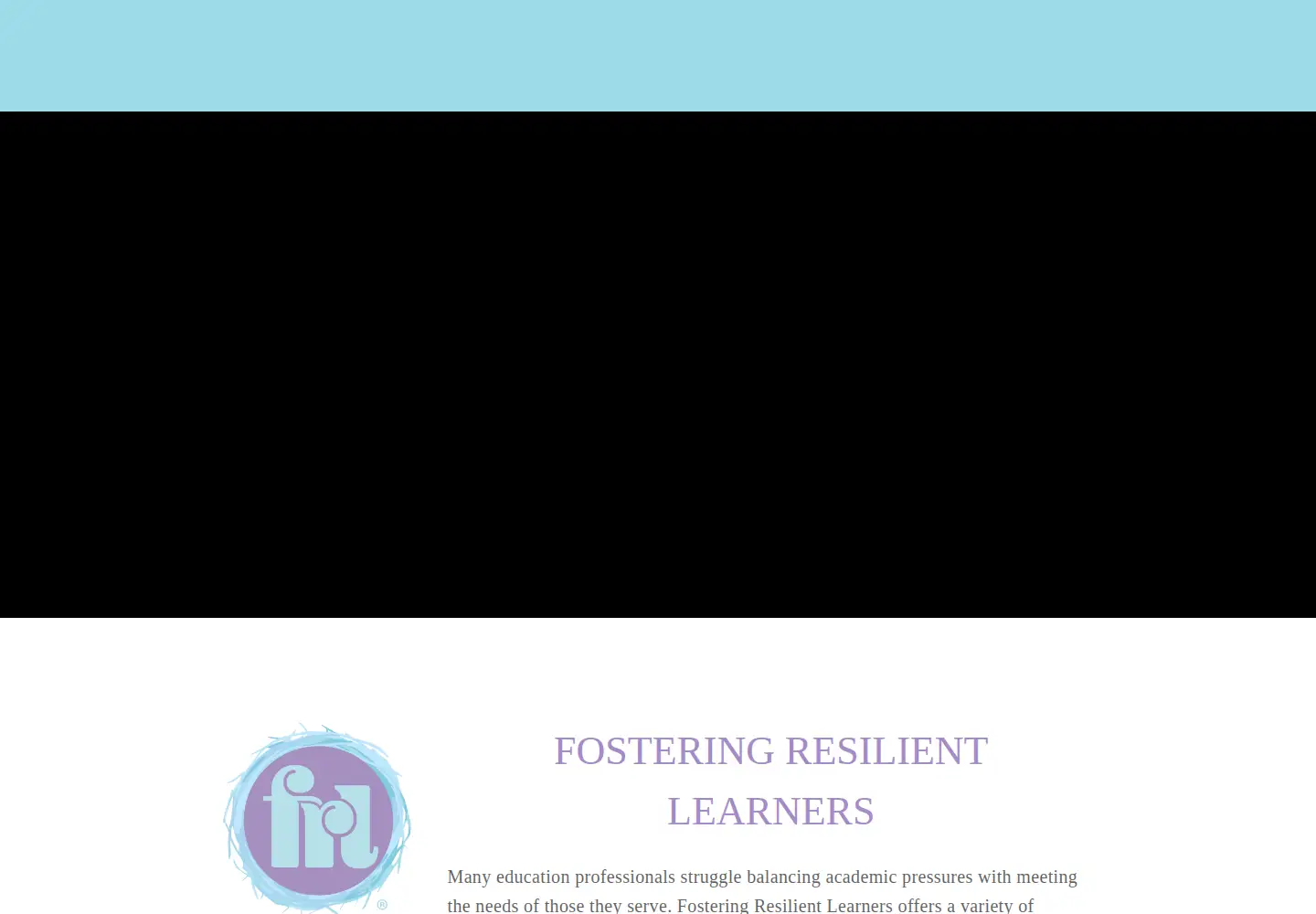 Screenshot of fosteringresilientlearners.org