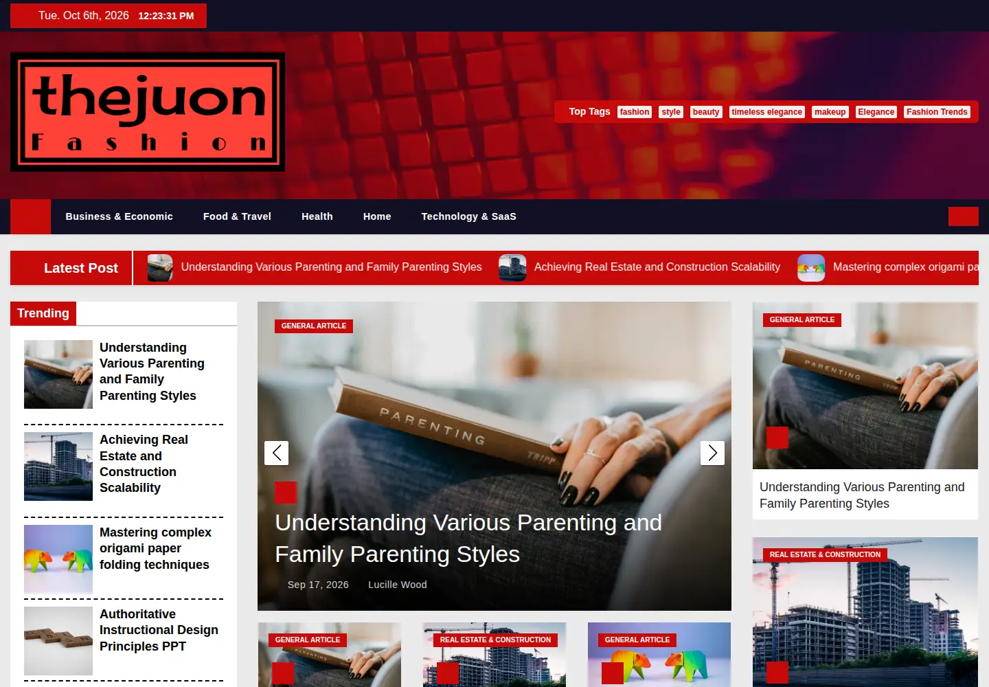 Screenshot of thejuon.com