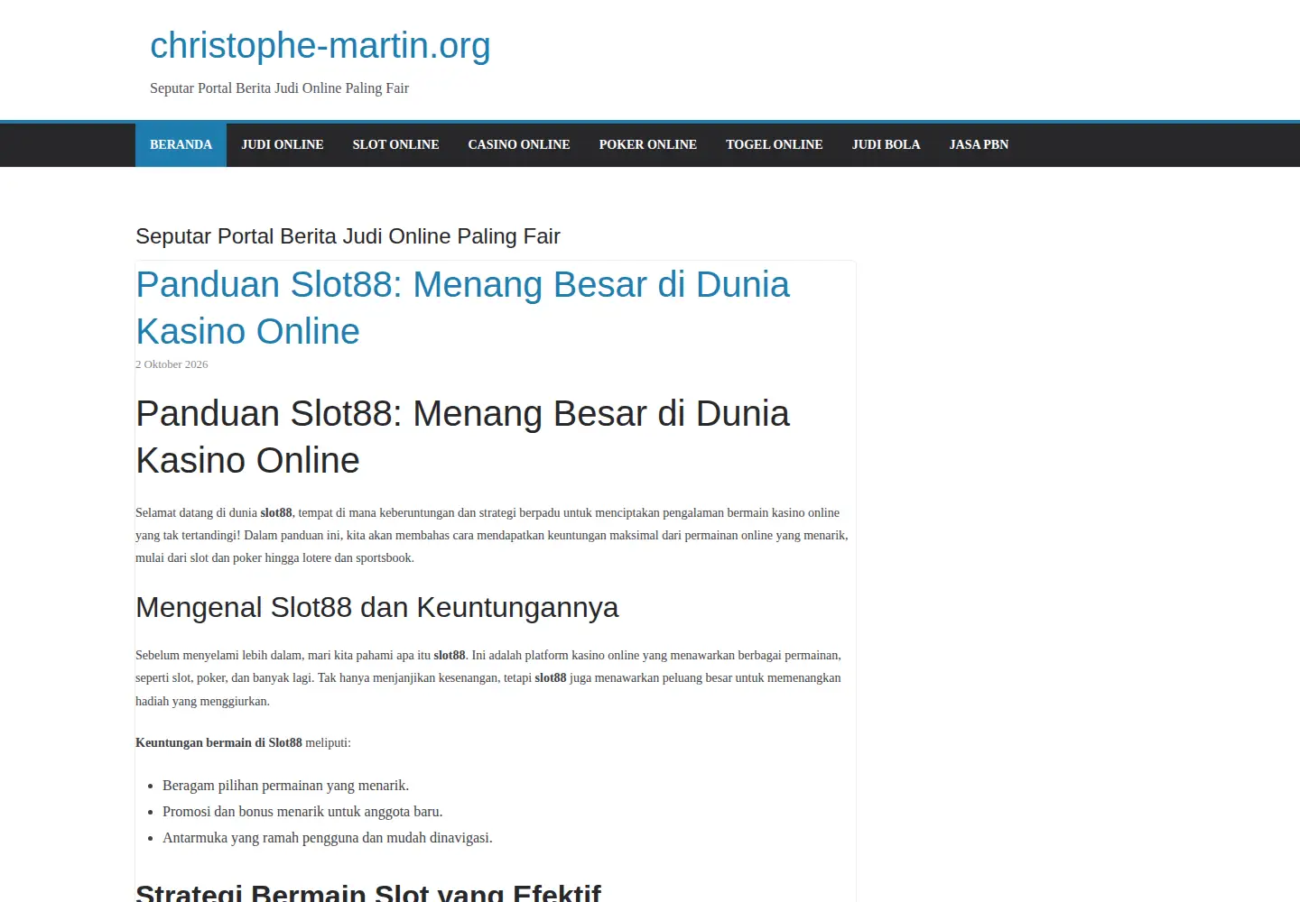 Screenshot of christophe-martin.org