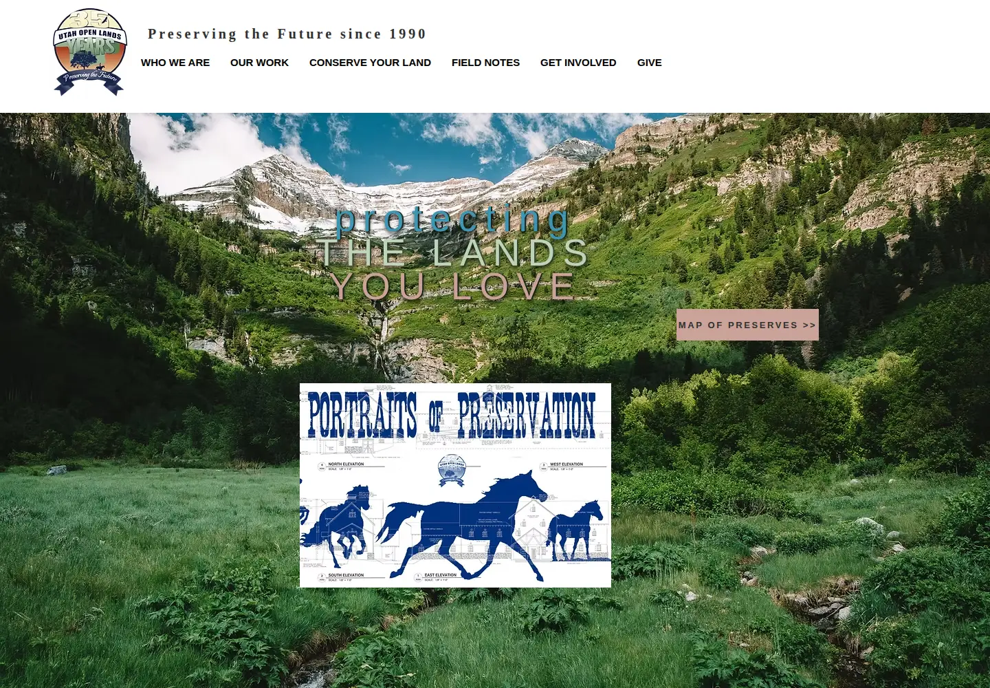 Screenshot of utahopenlands.org