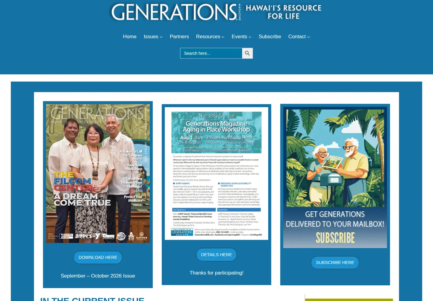 Screenshot of generations808.com