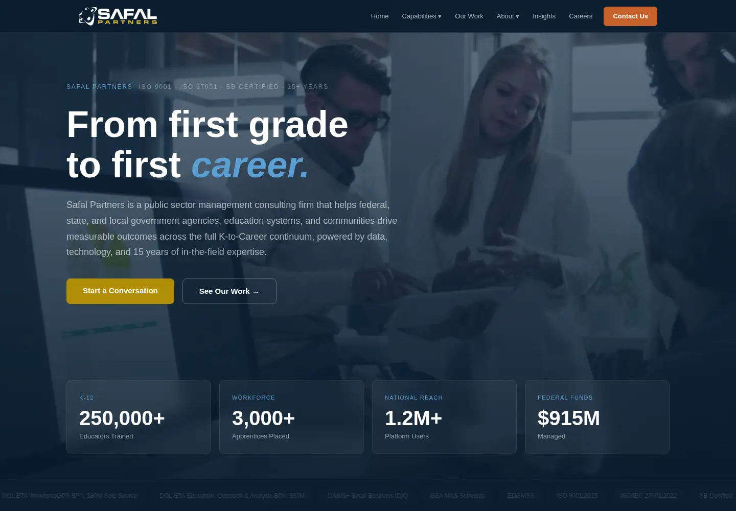 Screenshot of safalpartners.com