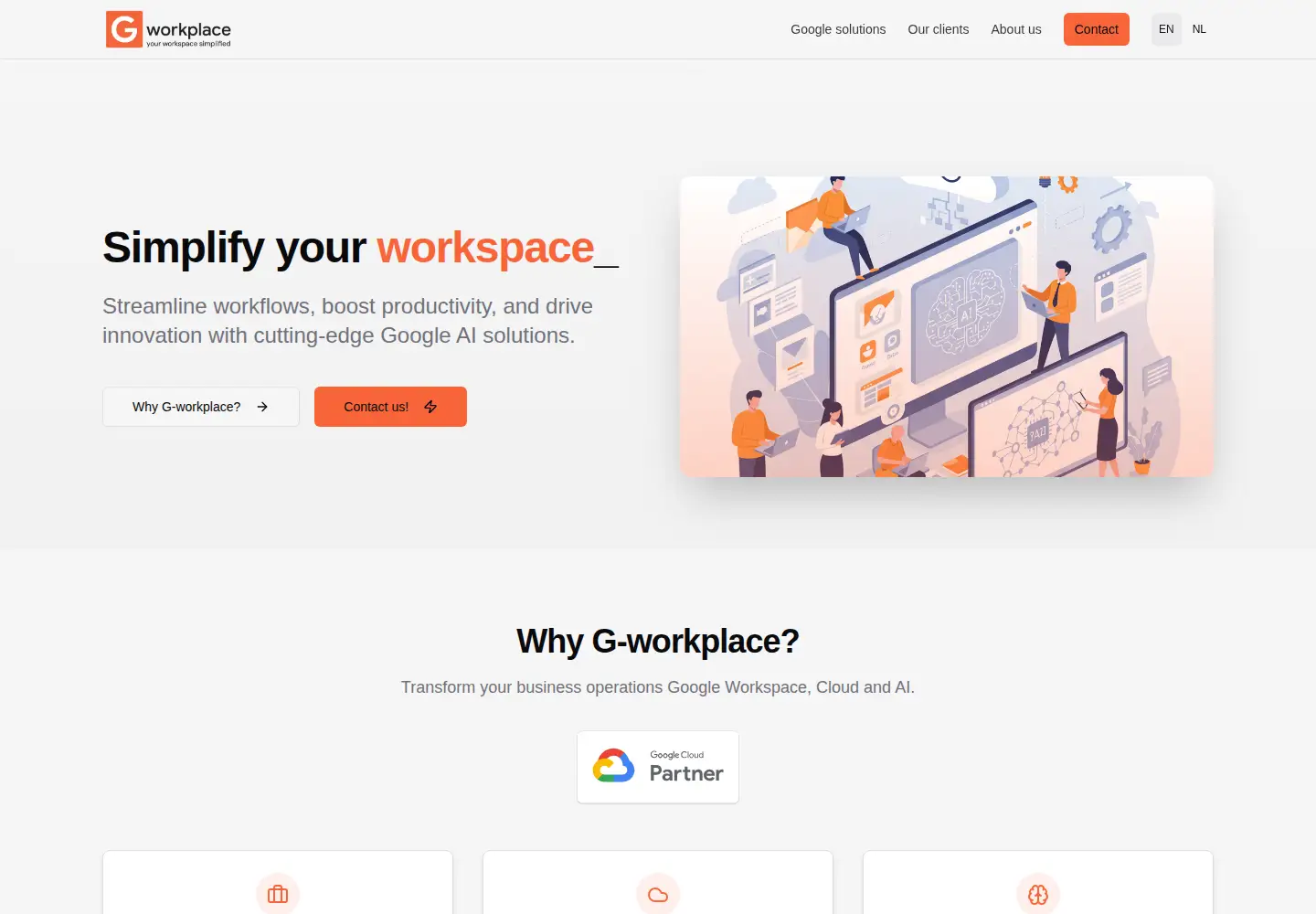 Screenshot of g-workplace.com