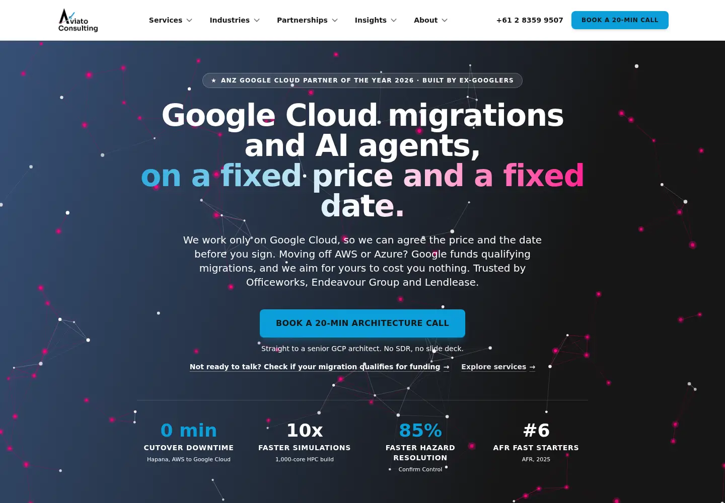 Screenshot of aviato.consulting