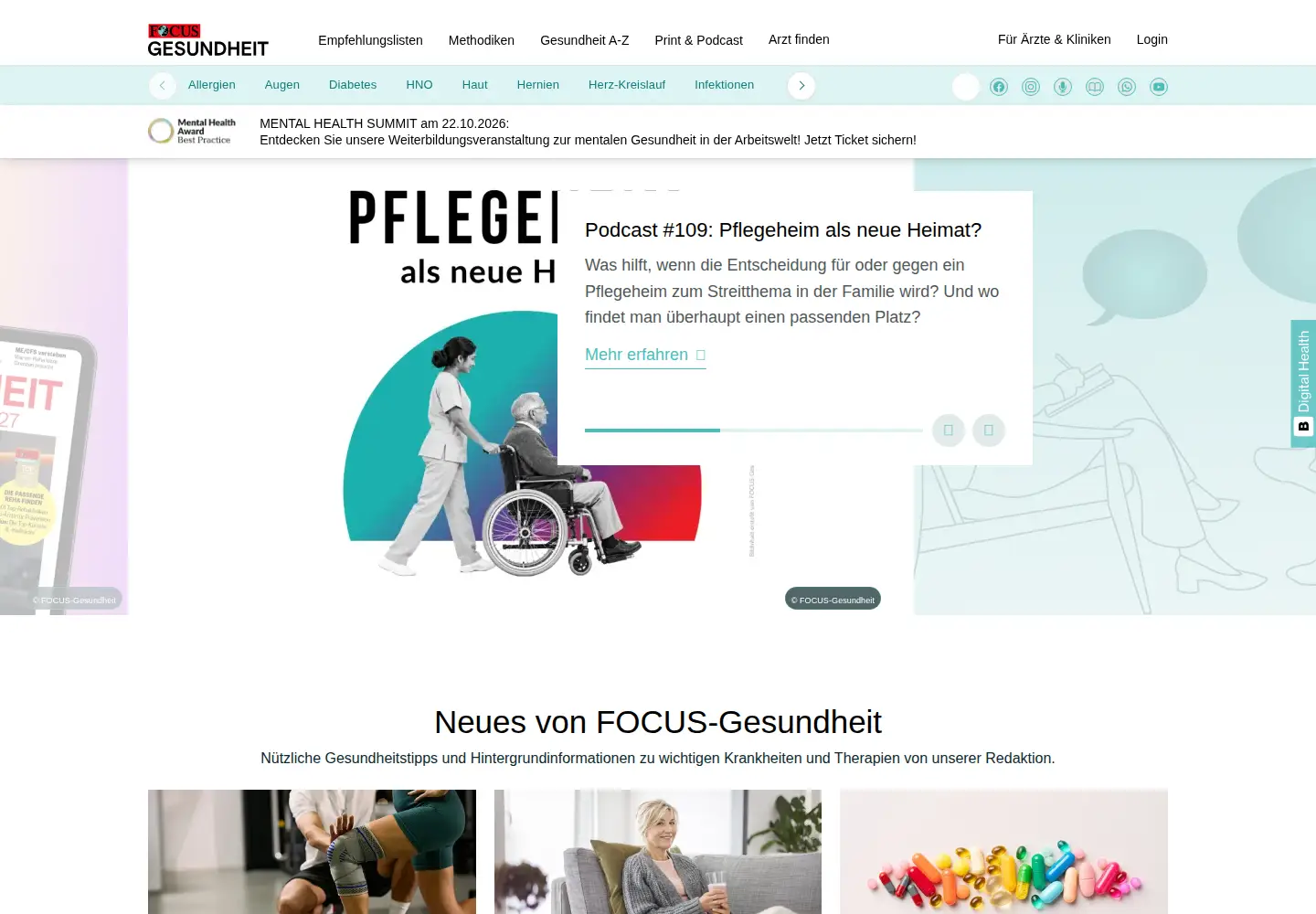 Screenshot of focus-gesundheit.de