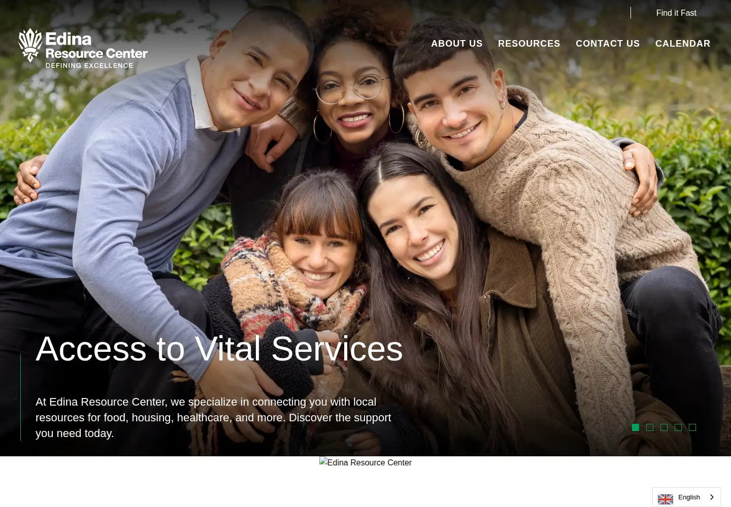 Screenshot of edinaresourcecenter.com