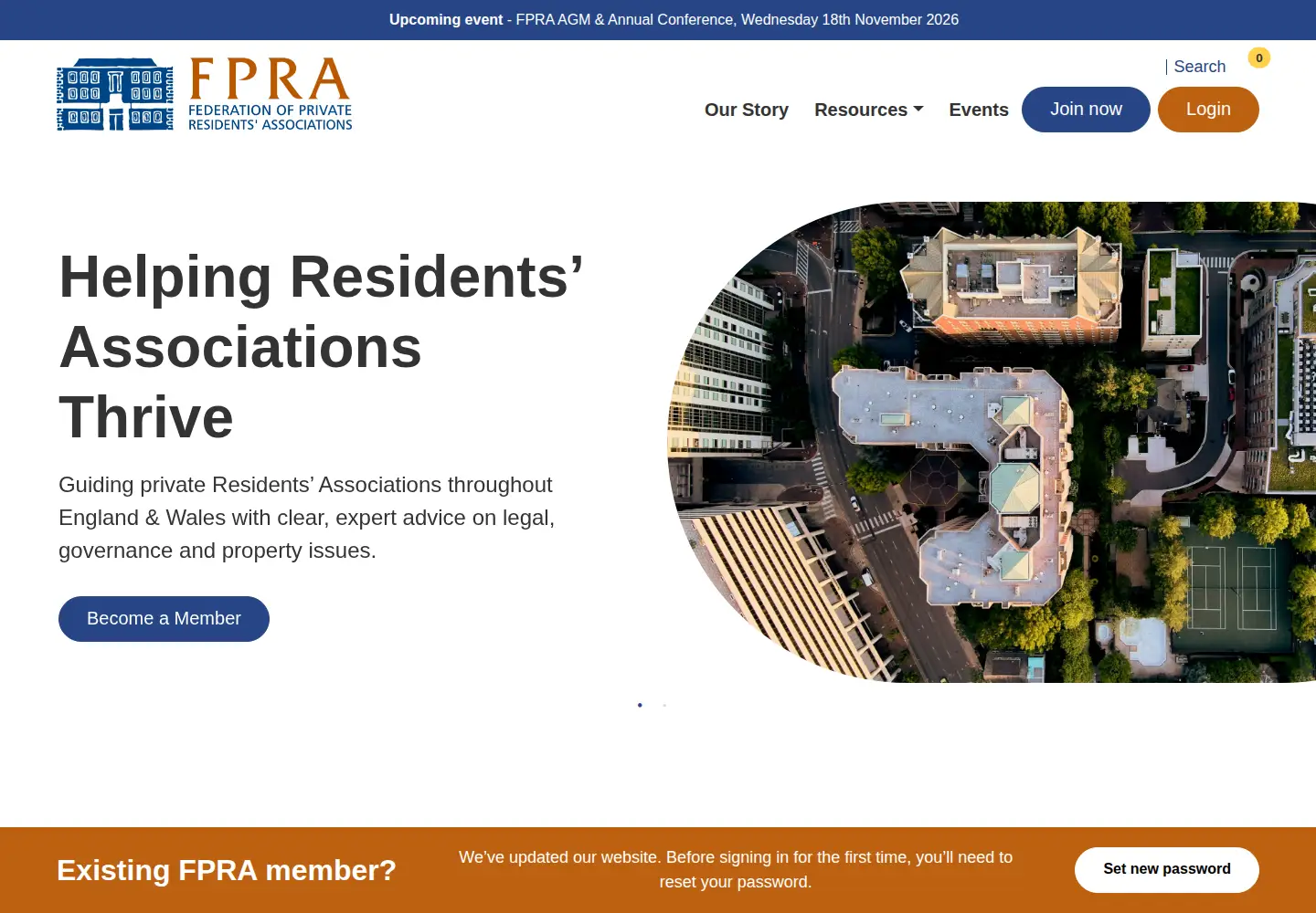 Screenshot of fpra.org.uk