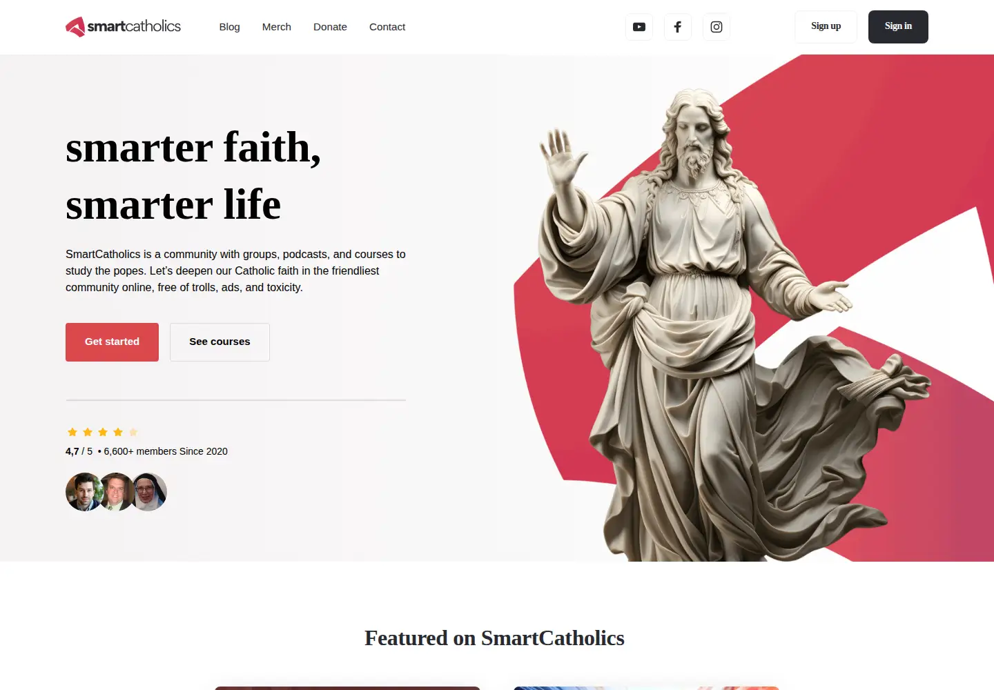 Screenshot of smartcatholics.com