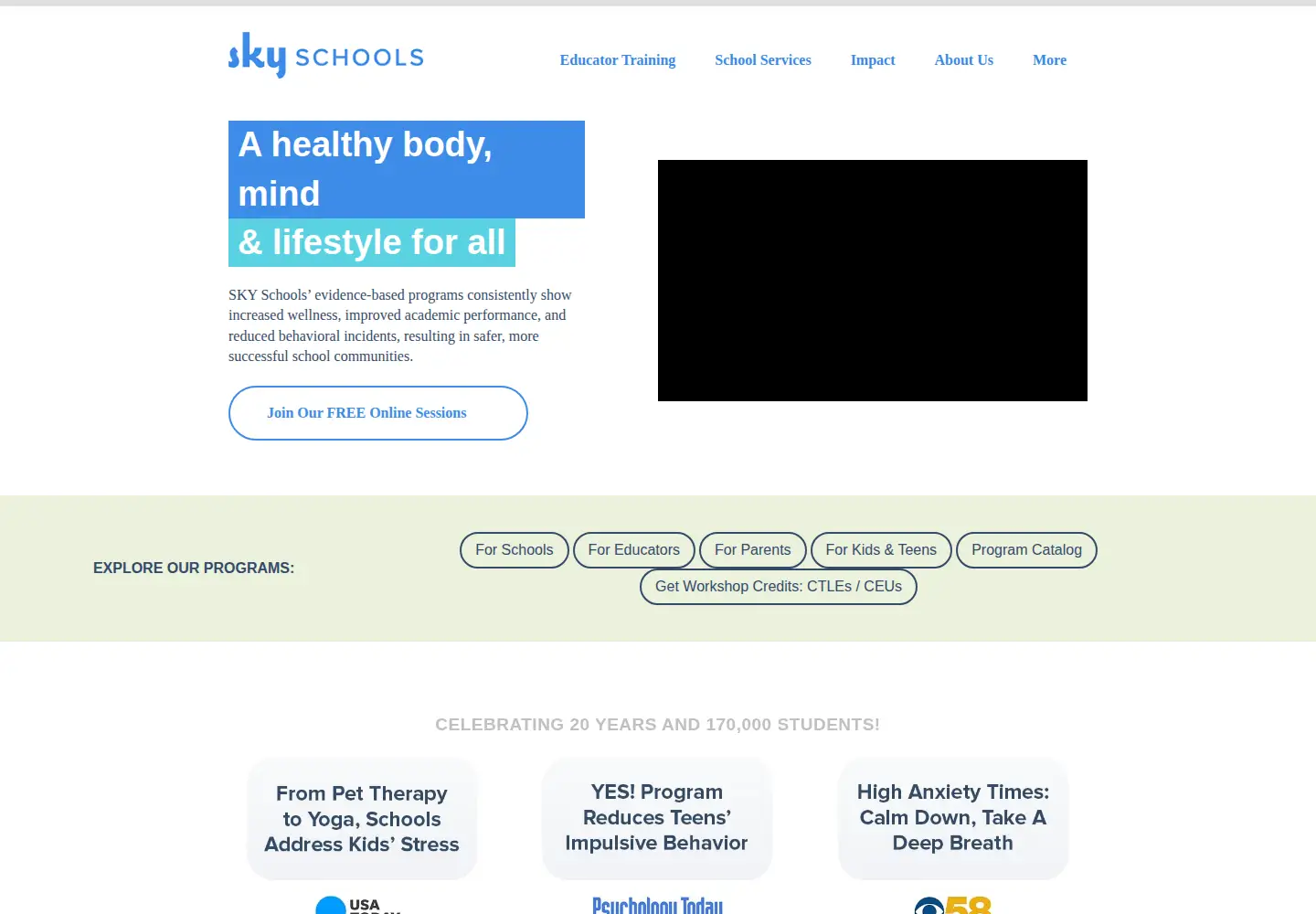 Screenshot of skyschools.org