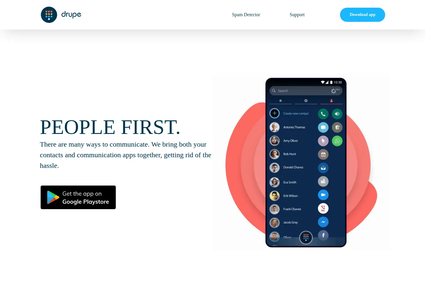 Screenshot of getdrupe.com