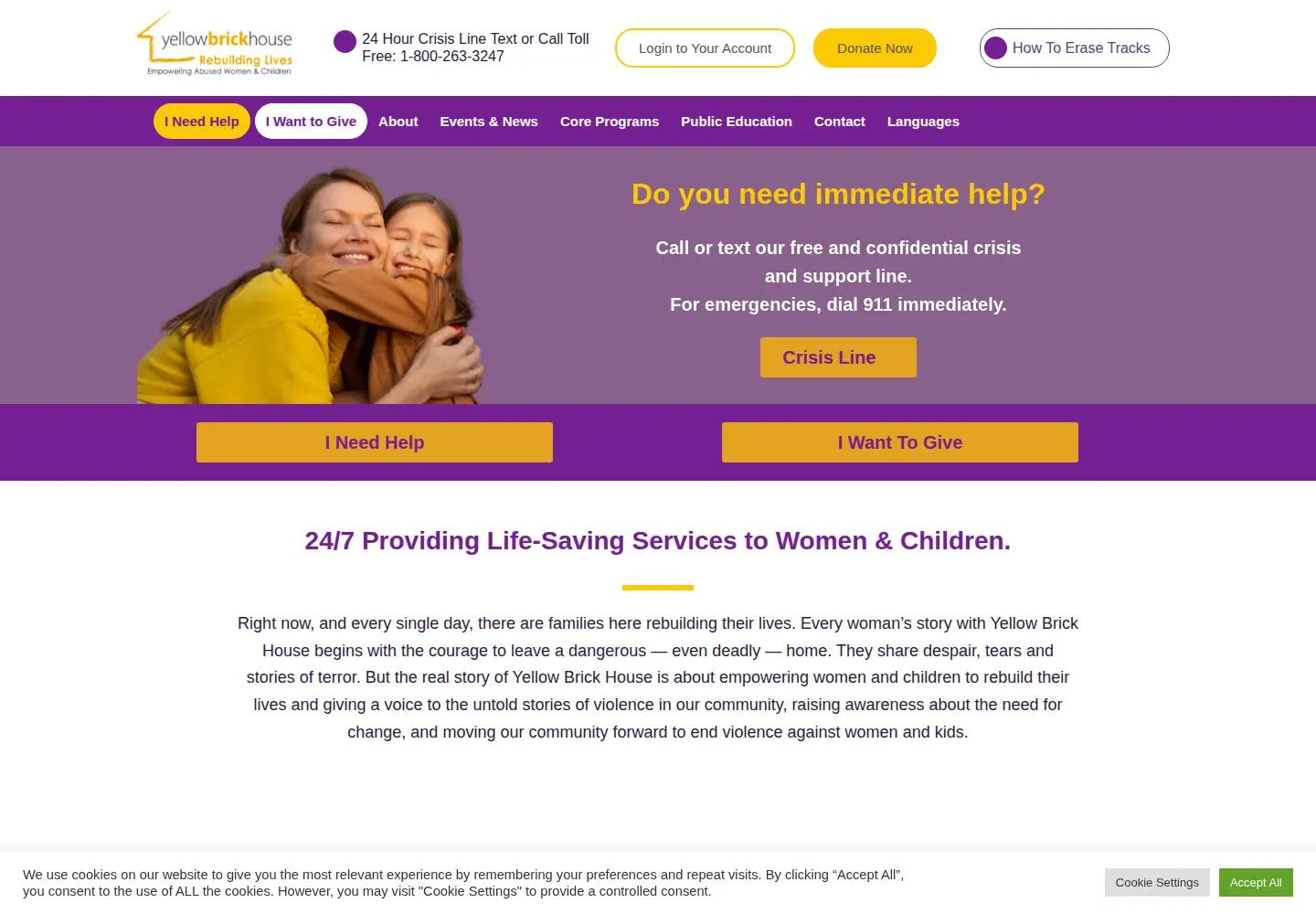 Screenshot of yellowbrickhouse.org