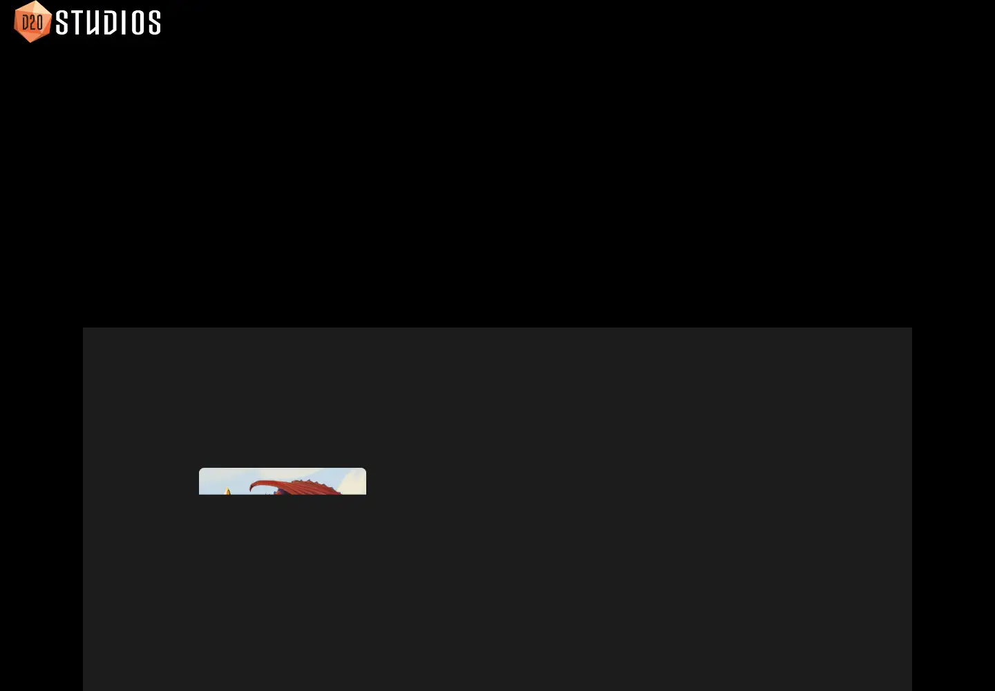 Screenshot of d20studios.com
