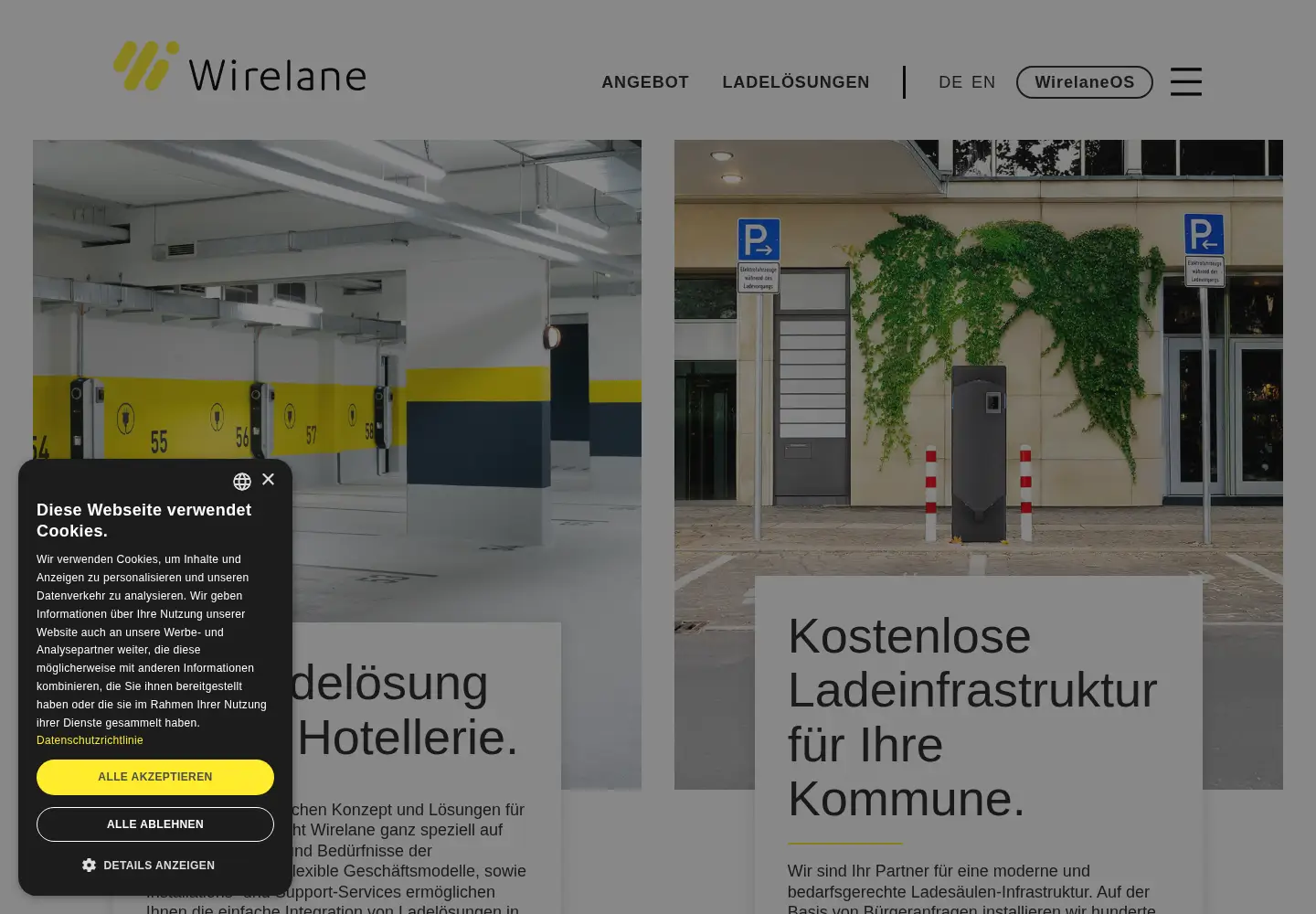 Screenshot of wirelane.com