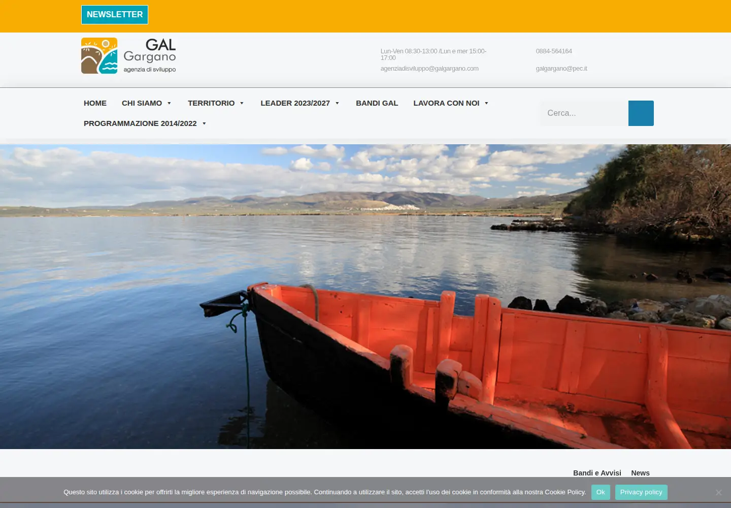 Captured homepage of galgargano.com in the current scan
