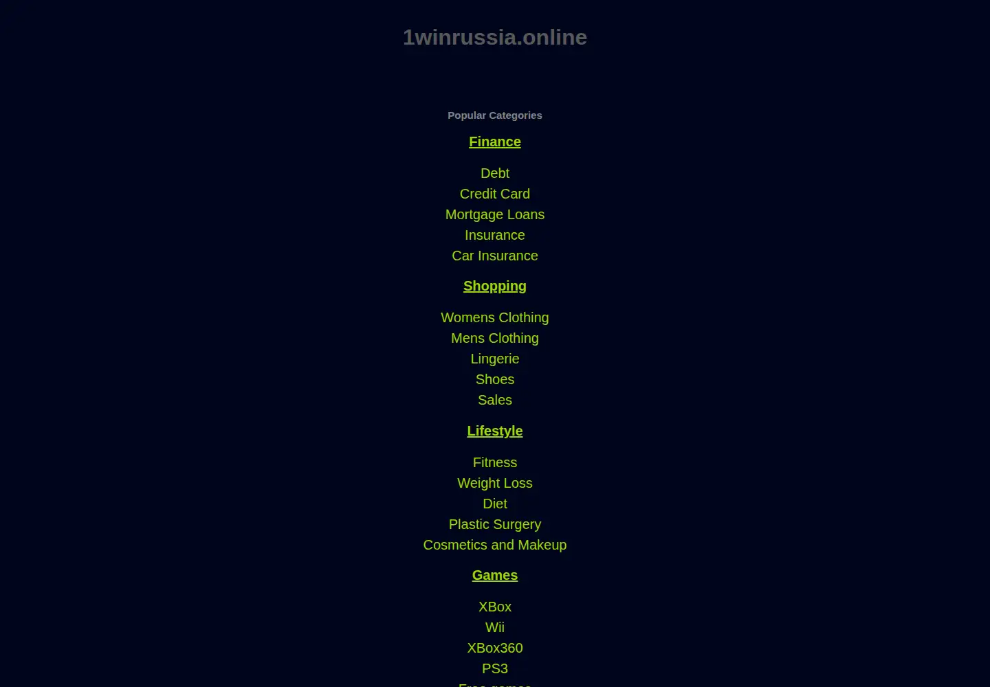 Screenshot of 1winrussia.online