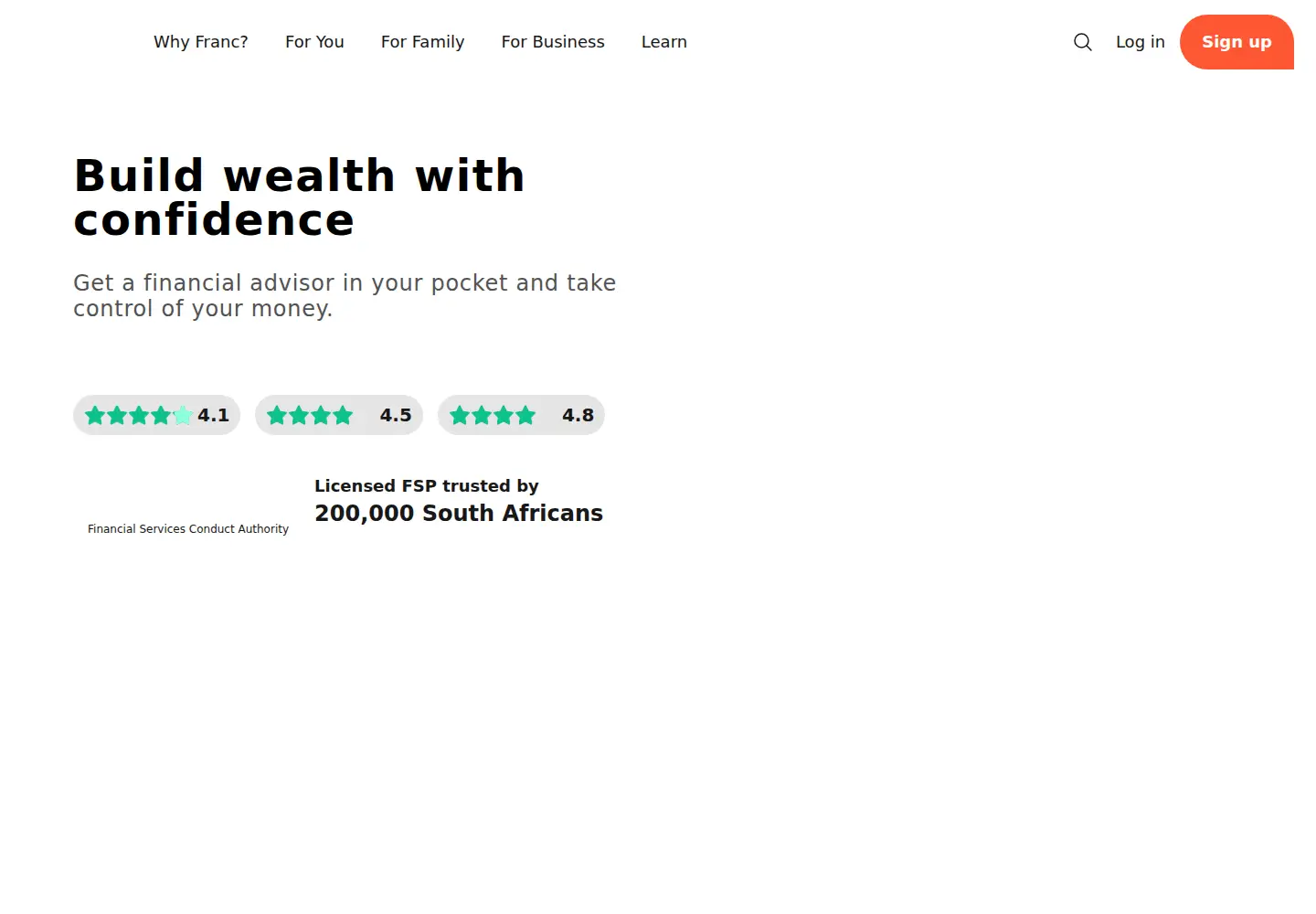 Screenshot of franc.app